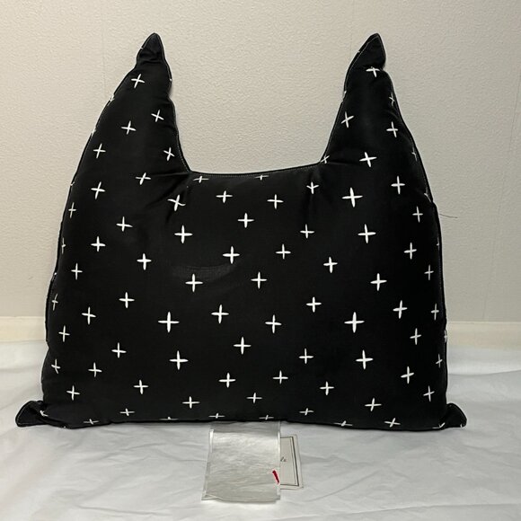 NWT Manhattan Kids Black White Decorative Cushion Pillow Monster Eyes Teeth